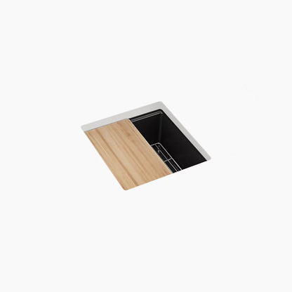 Kohler 18" undermount bar sink with accessories