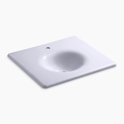 Kohler 25" Enameled cast iron vanity top with integrated round sink