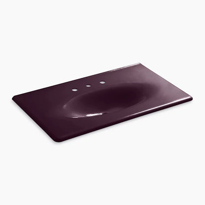 Kohler 37" Enameled cast iron vanity top with integrated oval sink