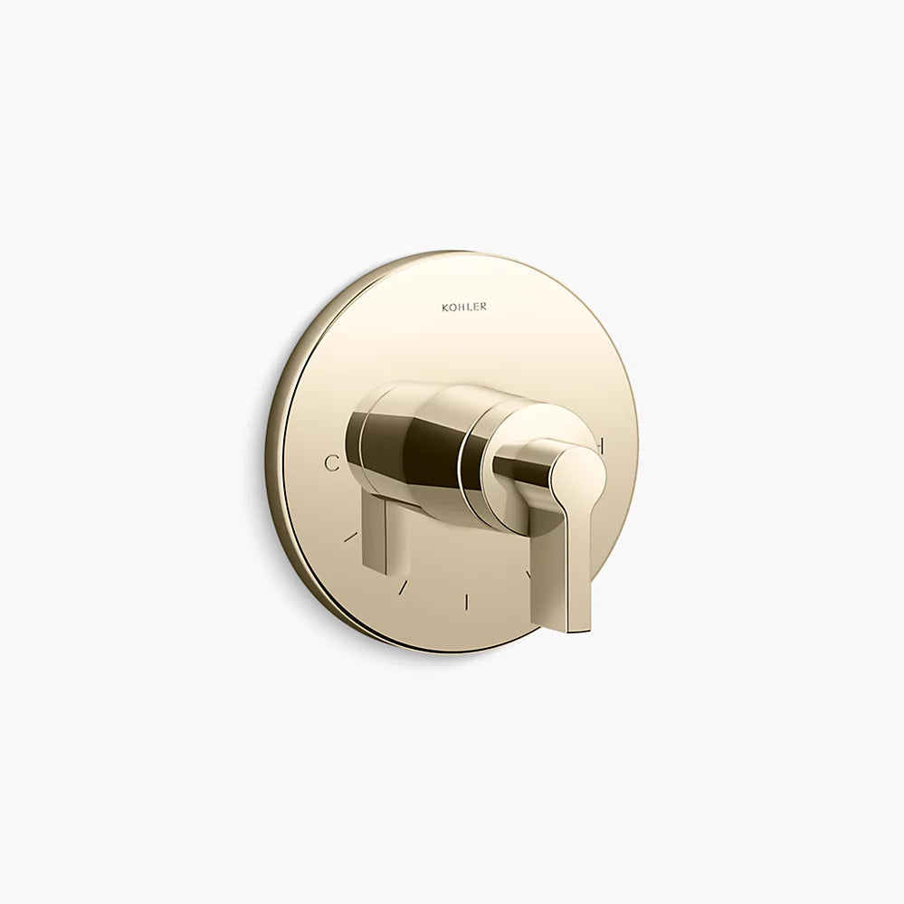 Kohler MasterShower® temperature control valve trim with Lever handle