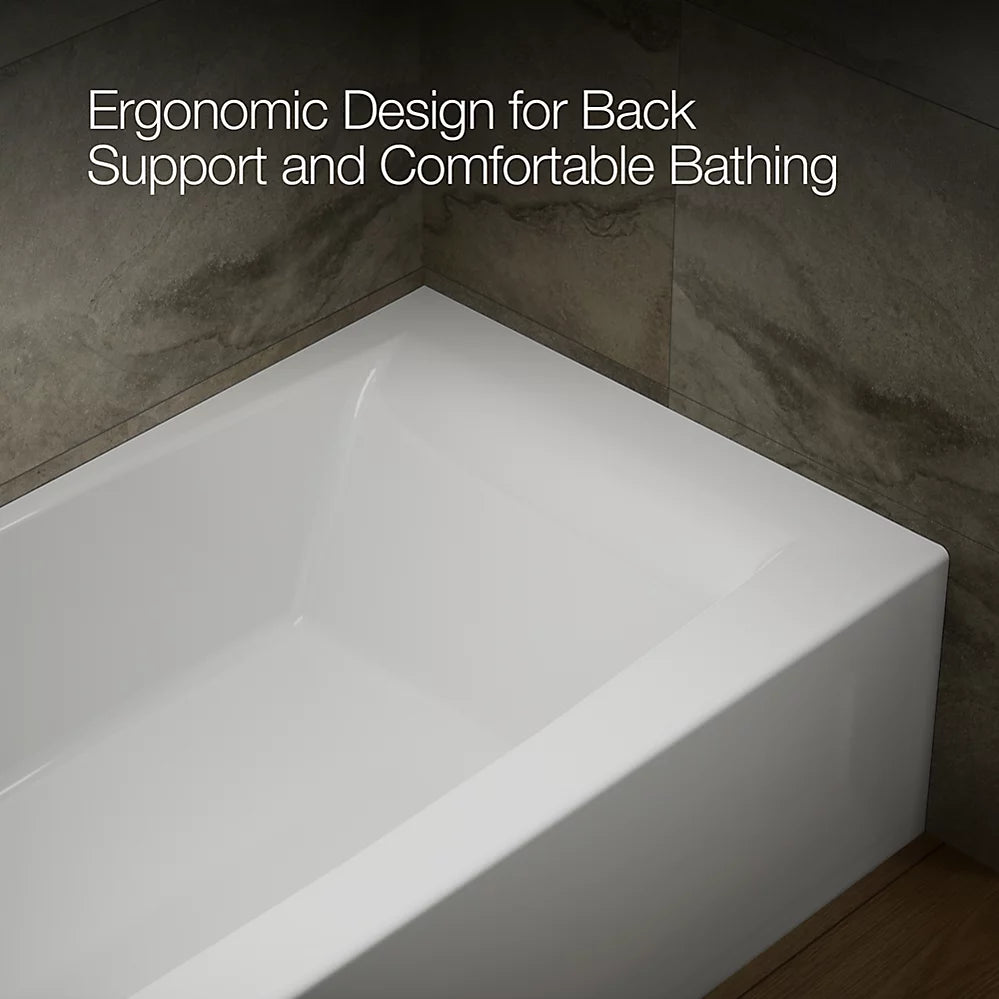 Kohler Entity 60" x 30" alcove bath, left drain