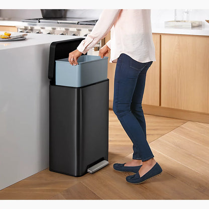 Kohler 13-gallon stainless steel step trash can
