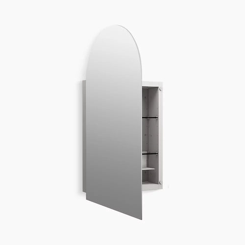 Kohler 20" x 34" arched medicine cabinet, left-hinged
