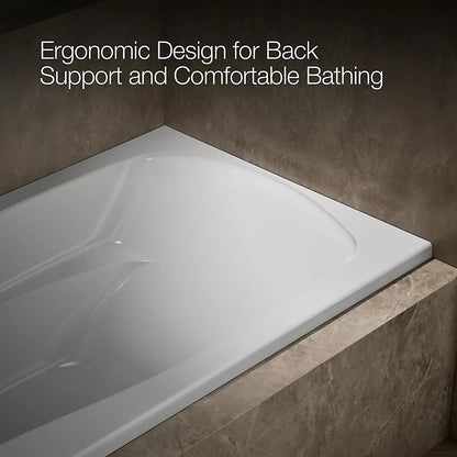 Kohler Mariposa 72" x 36" Alcove bath, left drain