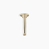 Kohler 6" ceiling-mount single-function rainhead arm and flange