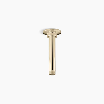 Kohler 6" ceiling-mount single-function rainhead arm and flange