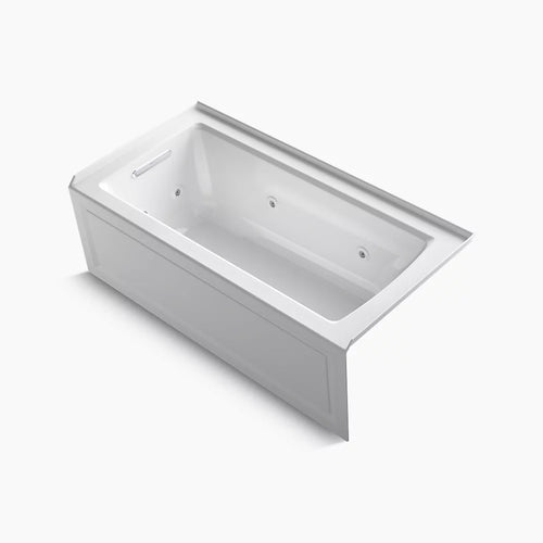 Kohler 60" x 30" alcove heated whirlpool bath, left drain