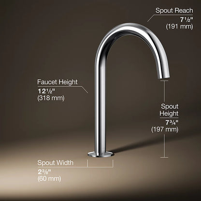 Kohler Deck-mount bath spout with Tube design