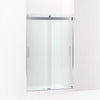 Kohler Sliding shower door, 74" H x 43-5/8 - 47-5/8" W, with 1/4" thick Frosted glass