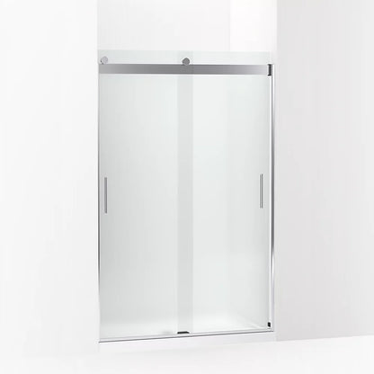 Kohler Sliding shower door, 74" H x 43-5/8 - 47-5/8" W, with 1/4" thick Frosted glass
