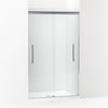 Kohler Frameless sliding shower door, 79-1/16" H x 44-5/8 - 47-5/8" W, with 5/16" thick Crystal Clear glass