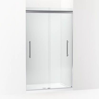 Kohler Frameless sliding shower door, 79-1/16" H x 44-5/8 - 47-5/8" W, with 5/16" thick Crystal Clear glass