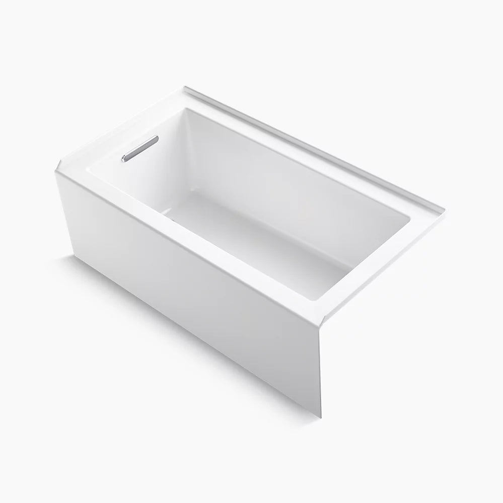 Kohler 60" x 32" alcove bath with integral apron, integral flange, and left-hand drain