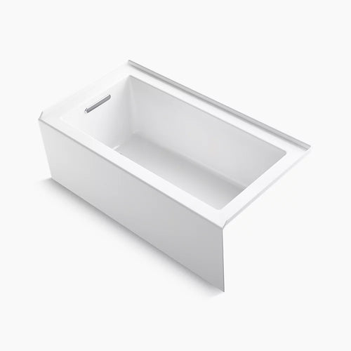 Kohler 60" x 32" alcove bath with integral apron, integral flange, and left-hand drain