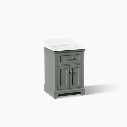 Kohler Charlemont Cabinet and Quartz Top 24-Inch Single-Sink Bathroom Vanity