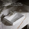Kohler 21-3/4" rectangular drop-in bathroom sink