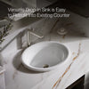 Kohler 21" oval drop-in bathroom sink