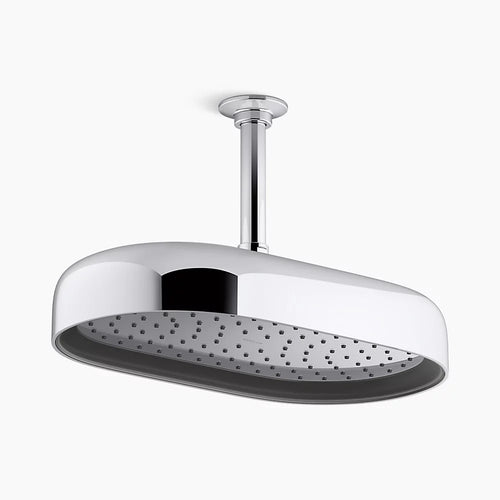 Kohler Oblong 14" single-function rainhead, 2.5 gpm