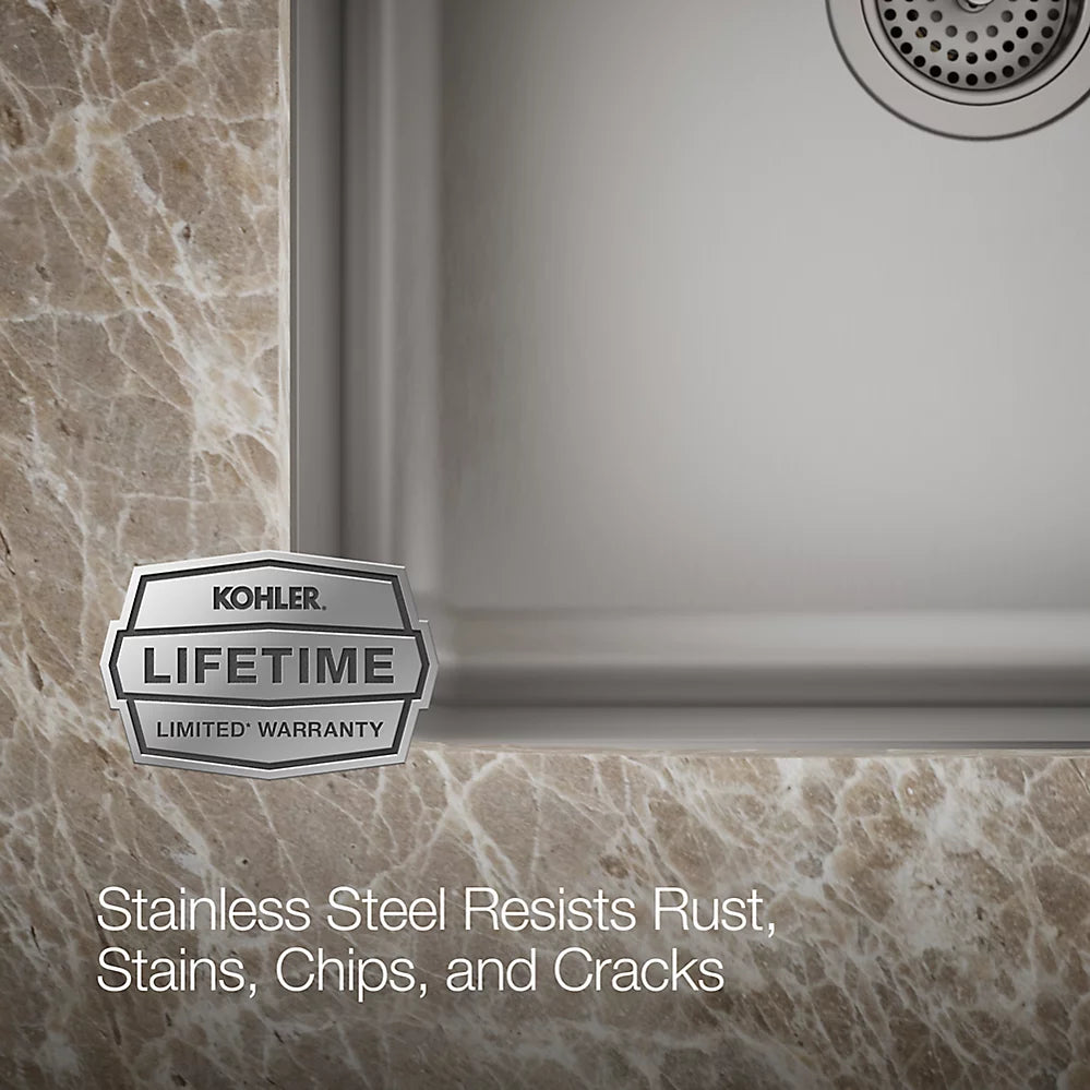 Kohler Undertone® 31-1/2" undermount double-bowl kitchen sink