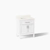 Kohler Hadron Cabinet and Quartz Top 30-Inch Single-Sink Bathroom Vanity