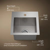 Kohler Vault™ 15" top-/undermount bar sink
