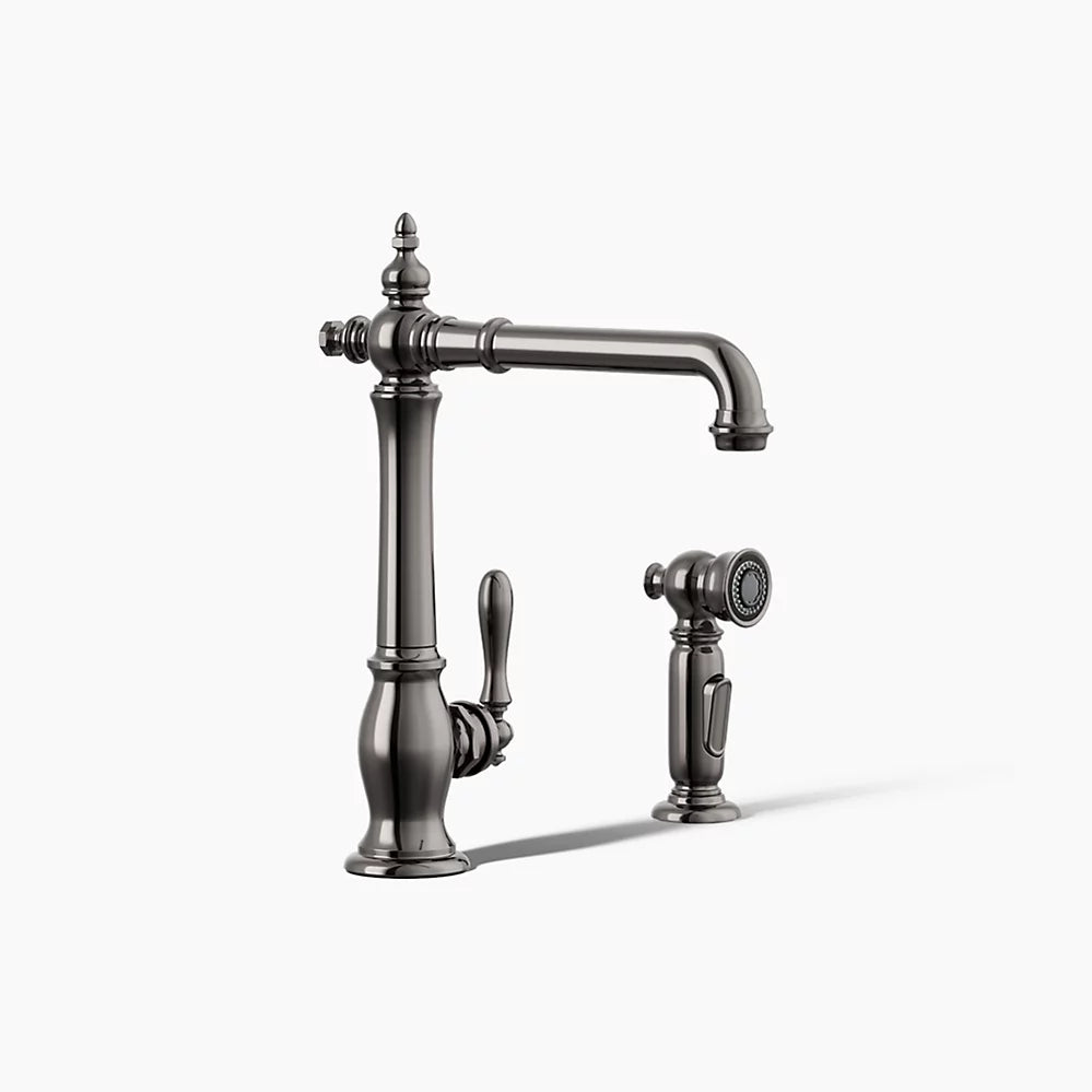 Kohler Artifacts® Single-handle kitchen sink faucet with side sprayer