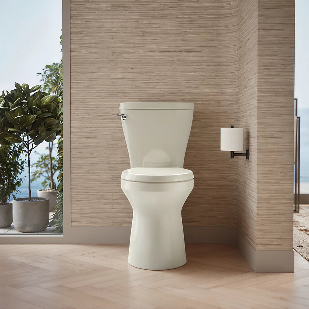 Betello® ContinuousClean XT two-piece elongated toilet with skirted trapway, 1.28 gpf
