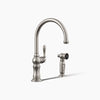 Kohler Artifacts® Single-handle kitchen sink faucet with two-function sprayhead