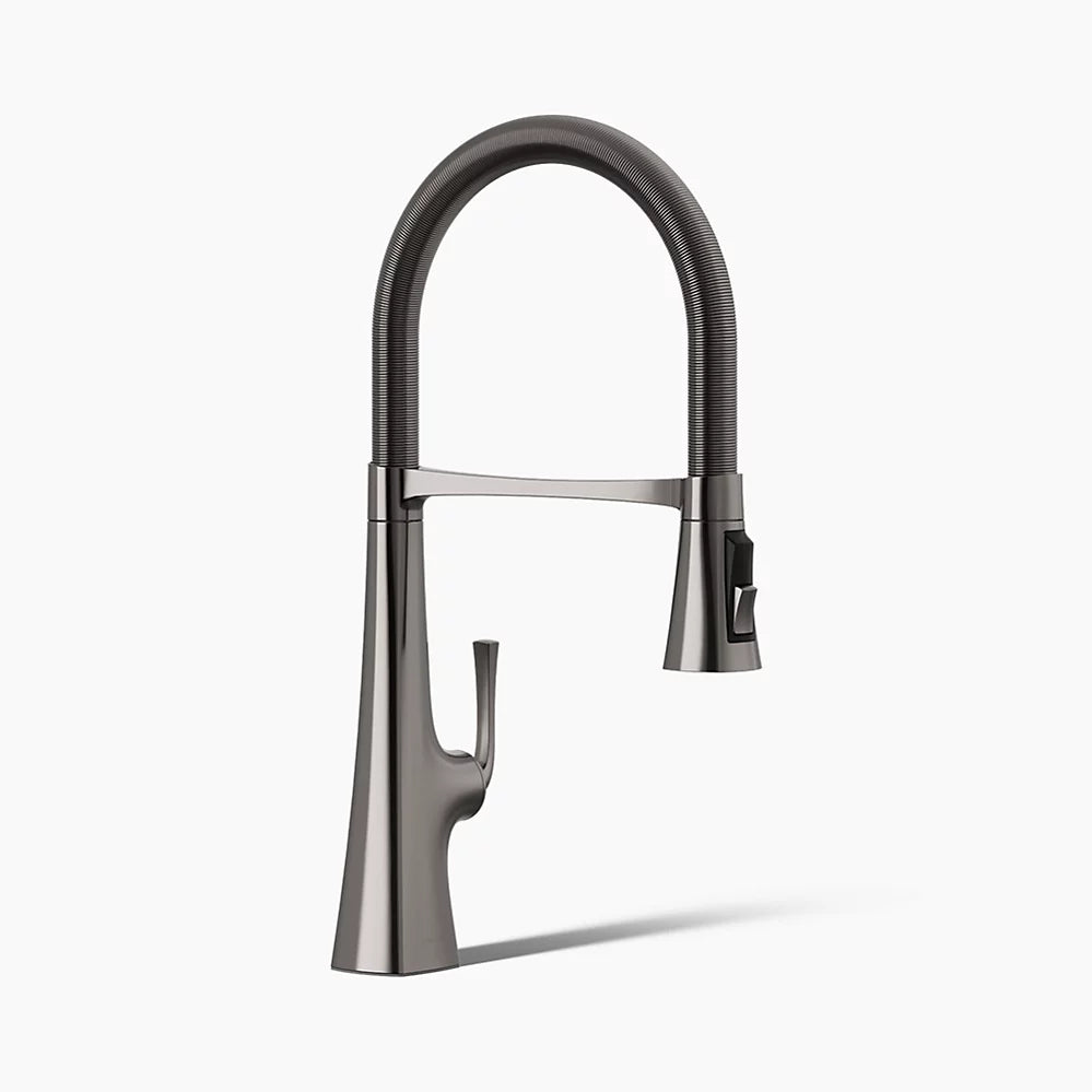 Kohler Graze® Semi-professional kitchen sink faucet with three-function sprayhead