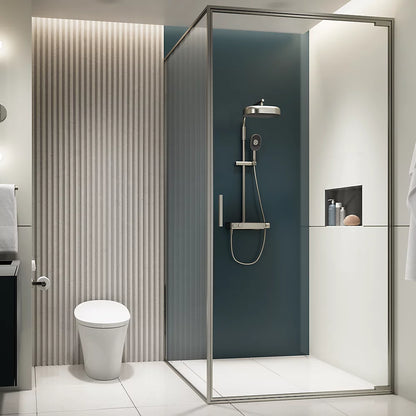 Kohler Two-way exposed thermostatic valve with shower column for rainhead and handshower