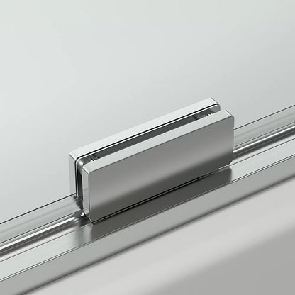 Kohler Sliding bath door, 58-1/4" H x 55-3/4 - 59-3/4" W, with 5/16" thick Crystal Clear glass