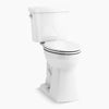 Kohler ContinuousClean tall two-piece elongated toilet, 1.28 gpf