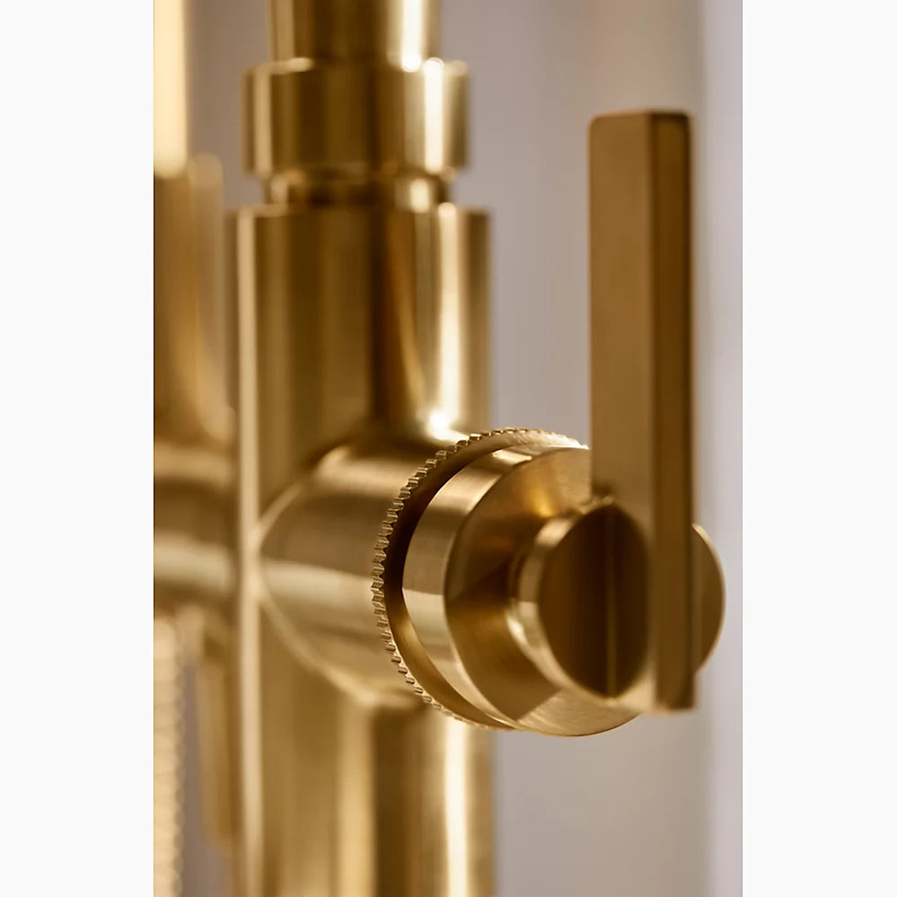 Kohler Floor-mount bath filler trim with handshower