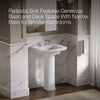 Kohler 23-3/4" rectangular pedestal bathroom sink
