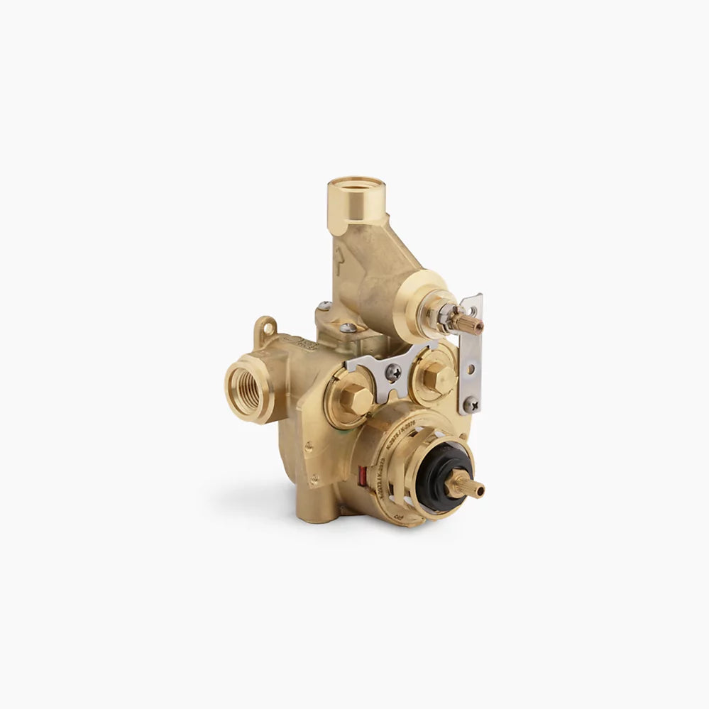 Kohler Thermostatic valve with integrated volume control and stops