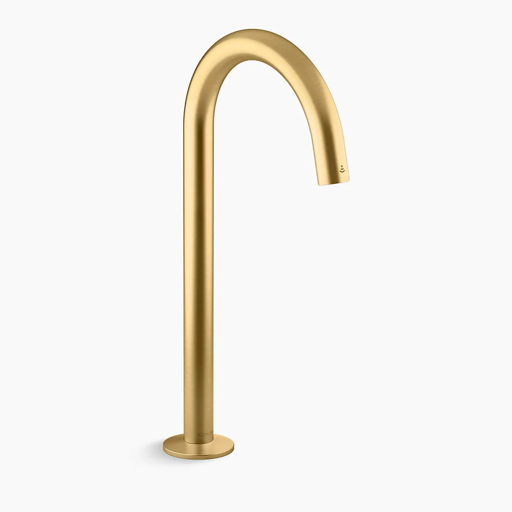 Kohler Components Touchless Lavatory With Kinesis Sensor Technology Tube Design 0 5 GPM Single-Hole Bathroom Faucet