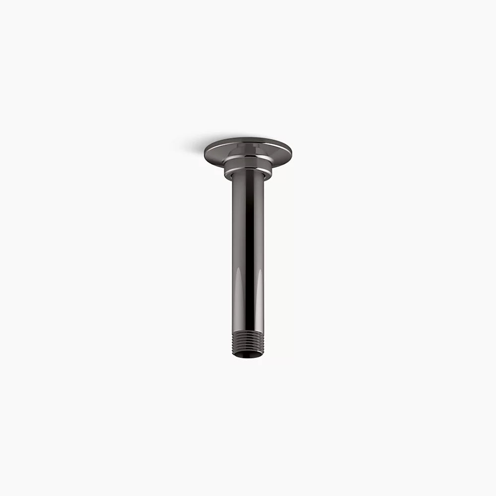 Kohler 6" ceiling-mount single-function rainhead arm and flange