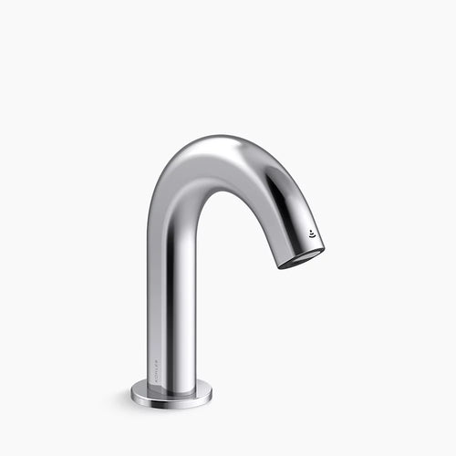 Kohler Touchless single-hole lavatory faucet with Kinesis® sensor technology, DC-powered, less drain, 0.5 gpm