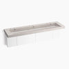 Kohler 90" wall-mount trough lavatory system