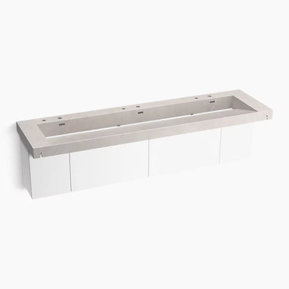Kohler 90" wall-mount trough lavatory system