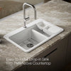 Kohler Riverby® 33" top-mount double-bowl workstation kitchen sink