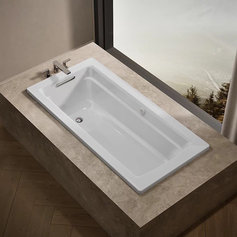 Kohler Archer Heated Bubblemassage Air Bath 66 x 32-Inch Drop-In Bathtub
