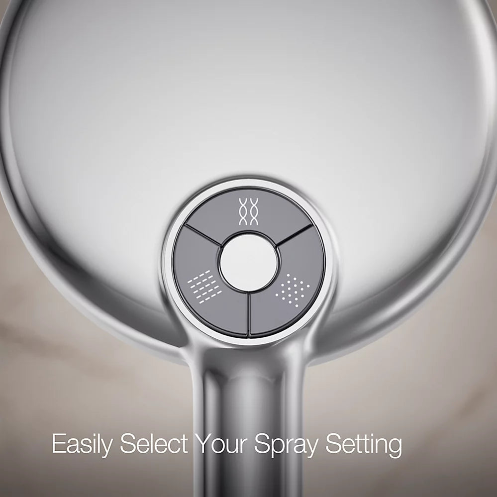 Kohler Round three-function handshower, 1.75 gpm