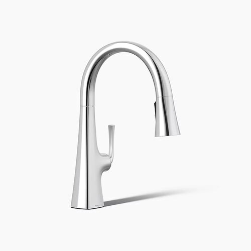 Kohler Graze® Pull-down kitchen sink faucet with three-function sprayhead