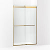 Kohler Frameless sliding shower door, 77-9/16" H x 44-5/8 - 47-5/8" W, with 5/16"-thick Crystal Clear glass