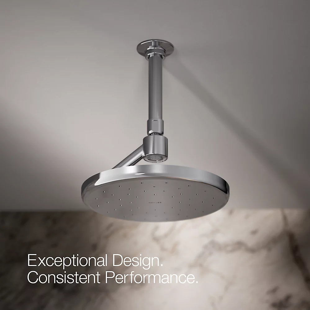 Kohler Open Rain iconic round 9" single-function rainhead, 1.75 gpm