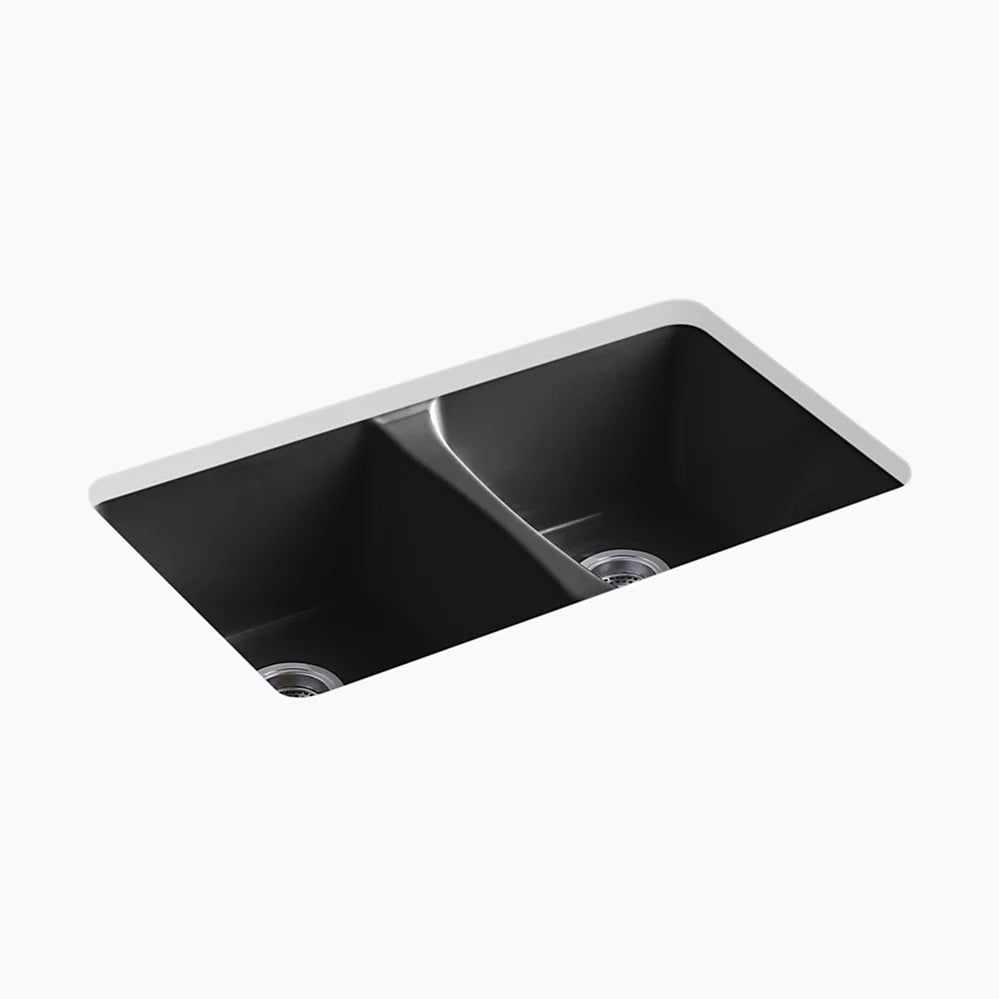 Kohler Deerfield® 33" undermount double-bowl kitchen sink