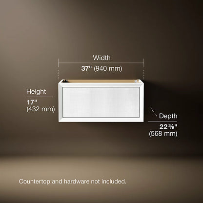 Kohler 36" wall-hung bathroom vanity cabinet