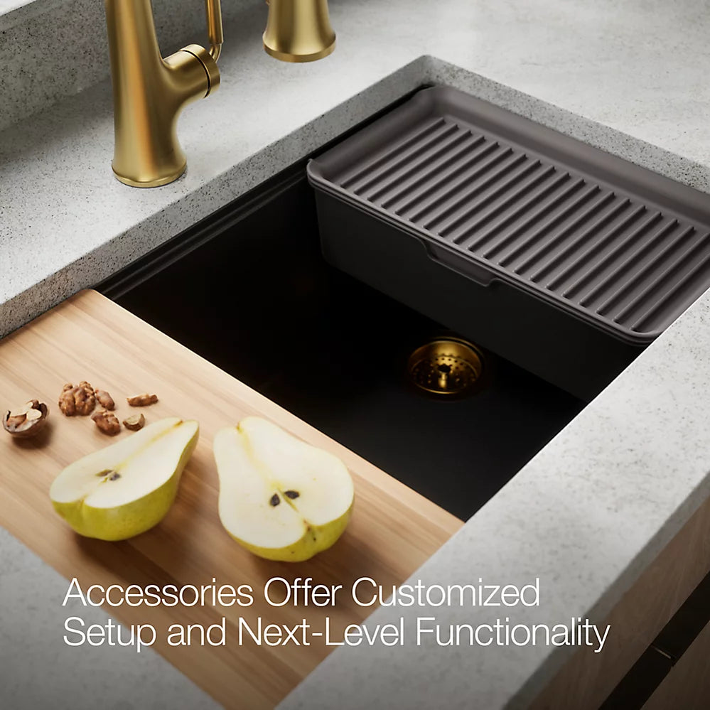 Kohler Billings® 29" undermount single-bowl workstation kitchen sink