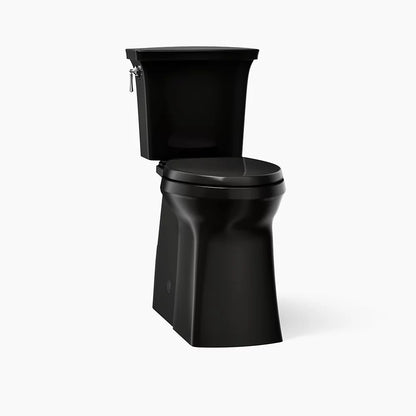 Kohler Tall two-piece elongated toilet with skirted trapway, 1.28 gpf